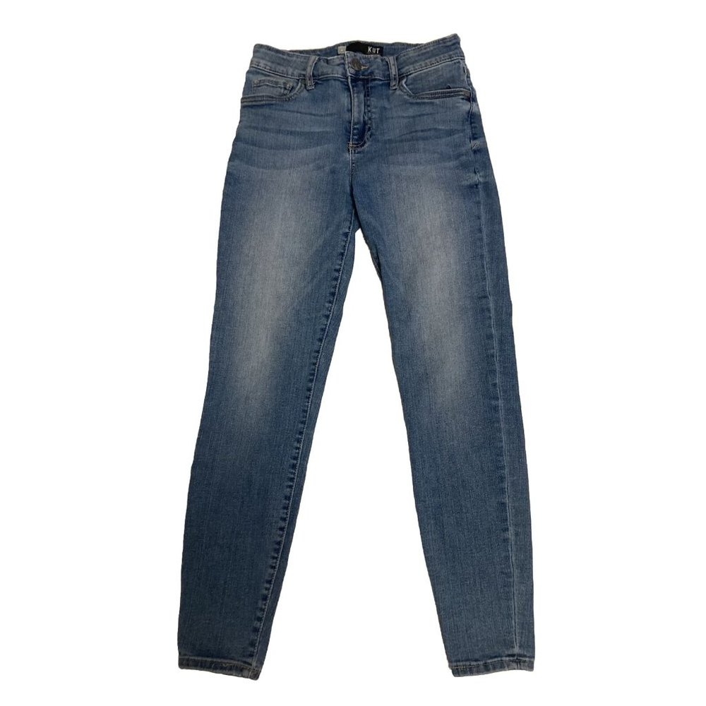 Kut From The Kloth Donna High Rise Ankle Skinny Blue Jeans Womens Size 4
